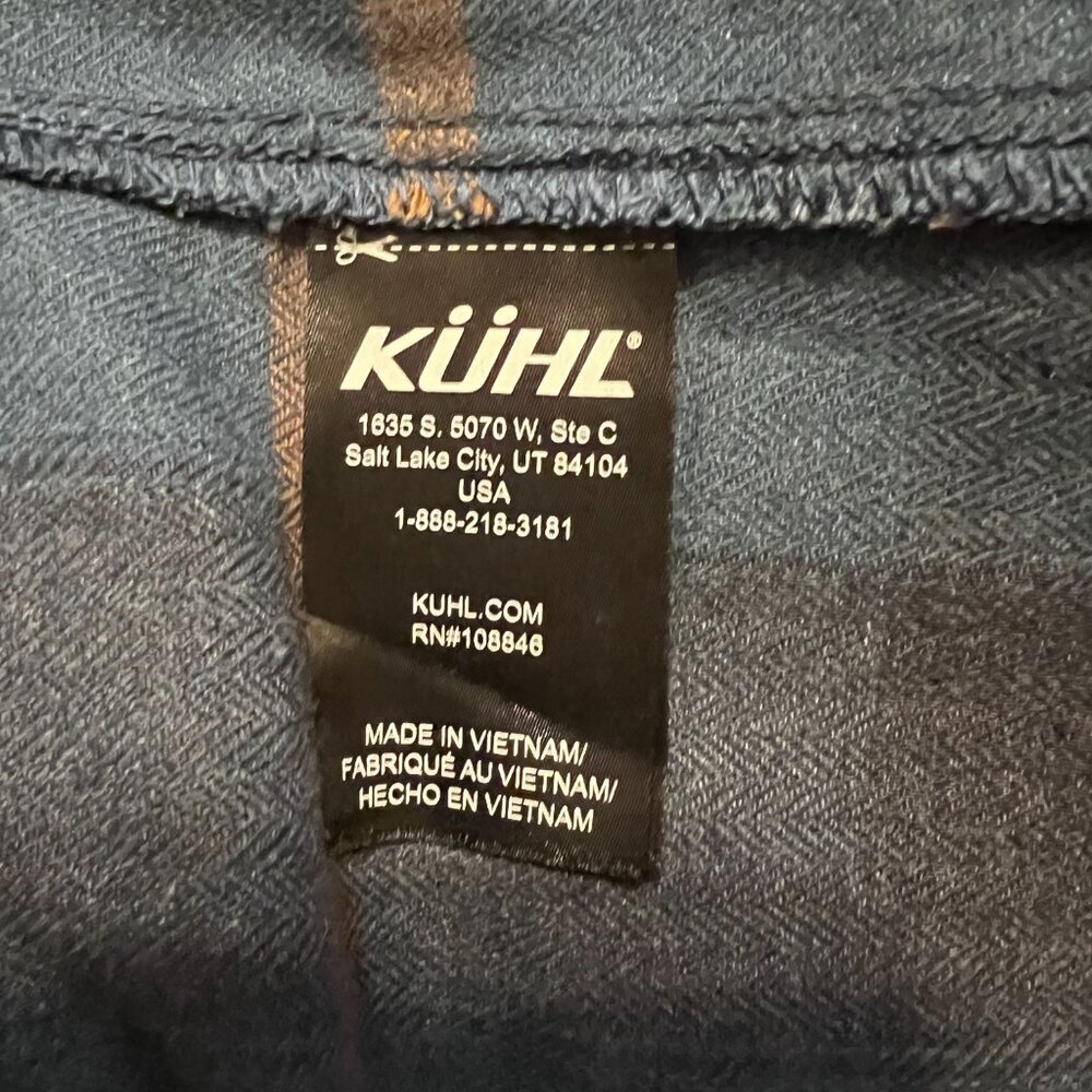 KUHL Sam Adams Flannel Shirt - like new! Size L - Picture 2 of 11